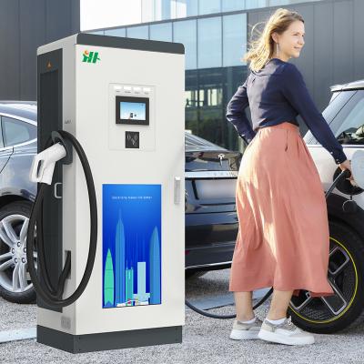 China Commercial floor mounted gbt DC CCS EV charger electric vehicle car fast charging station OCPP 1.6 30-120KW 60kw 80kw 100kw 120kw for sale