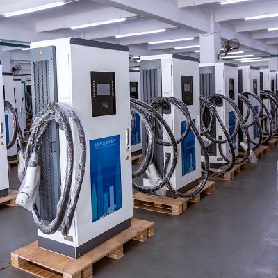 China Hongjiali CCS ChAdemo GB/T 150kw 180kw DCL-30KW-120KW Double Gun Public Commercial Electric Vehicle DC Fast Charging Station for sale