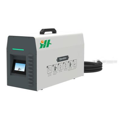 China Screen display OEM service factory electric car vehicle dc chademo fast dc mobile portable dc 20kw 30kw EV charger for sale