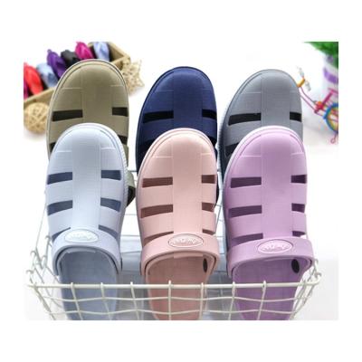 China Cushioning Unisex Eva Pvc Stock Slippers Disposable House Shoes Mix Unisex Running Shoes Slippers for sale