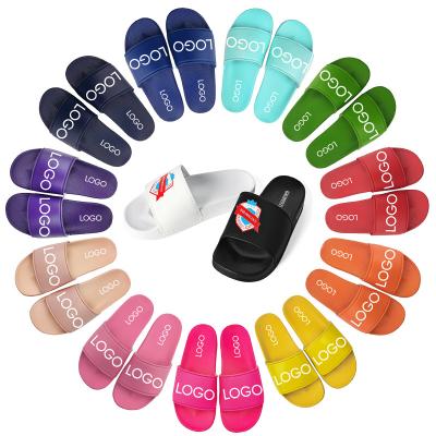 China Fashion Trend Printed Style Lightweight Logo Slippers For Women Bath Slippers Custom Made for sale