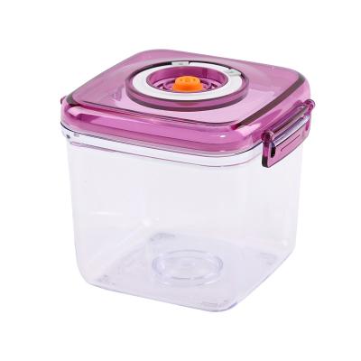 China Freshness Preservation Plastic Food Container Vacuum Storage Containers with Pump, Travel and Organization for sale