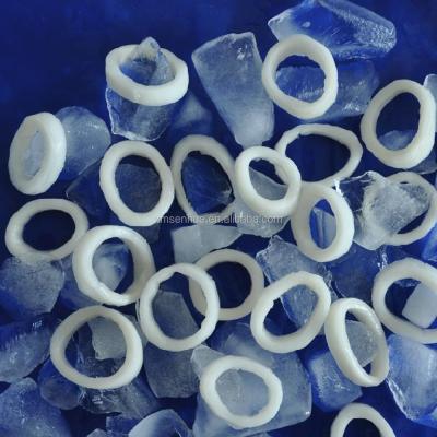 China Low Salt Organic China Loligo Squid Frozen Ring for sale