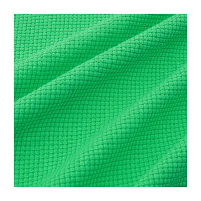 China Hot Selling Anti-static Moisture Wicking Fabric 200gsm CVC Waffle Fabric 75 Cotton 25 Cotton 25 Popular Smooth Dyed Knitted Polyester for sale