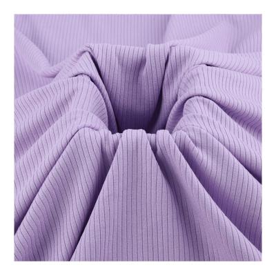 China High Quality Wholesale Rayon 30 Polyester 300gsm 70 Polyester Anti Wicking Moisture Pill Natural Safety 4x3 Rib Fabric for sale