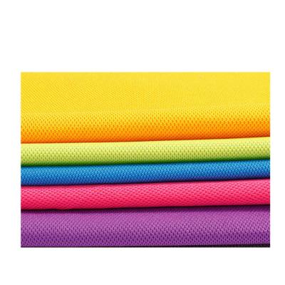 China Wholesale 150g Moisture Wicking Manufacturer Fabric Shrink-Resistant 100% Polyester Dyed Popular Smooth Pique Fabric For Polo Shirt for sale