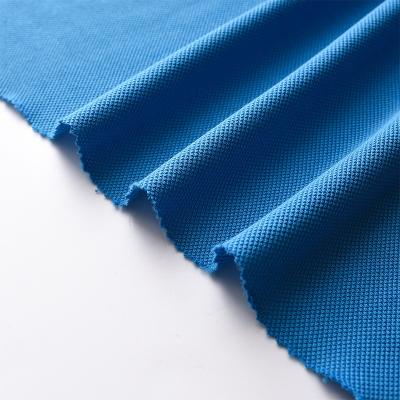 China Newest Anti Pilling Design Fabric Soft Direct 100% Natural Polyester 210g Pique Fabric For Polo Shirts for sale