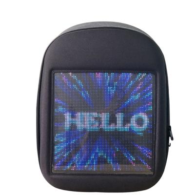 China Waterproof Second Generation Screen Wonderful Full Color Display Screen Led School Bags Backpacks for sale