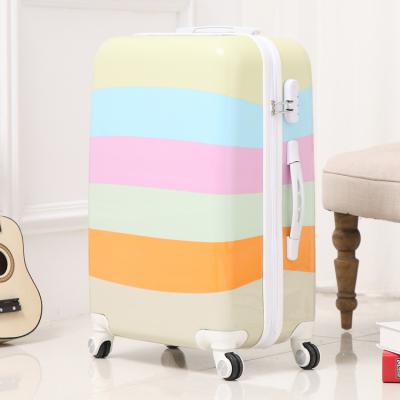 China Black PC fashion ABS luggage color ABS luggage bag ABS luggage with factory price for sale