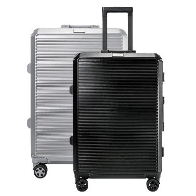 China Universal Style Aluminum Single Wheel Boarding Password Suitcase ABS Trolley Bag Travel Luggage for sale