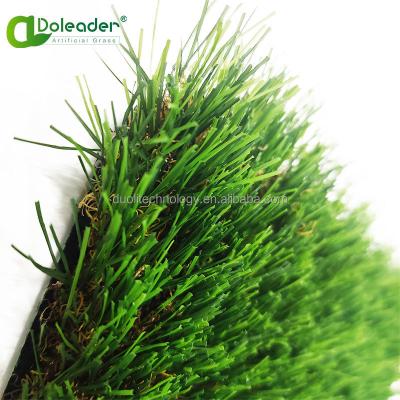 China Garden Decoration Lawn Anti-UV Tricolor Synthetic Artificial Grass For Home Garden for sale