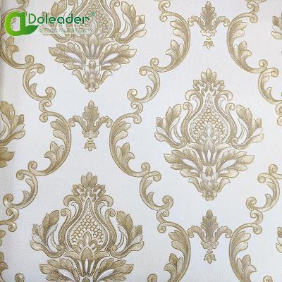 China Doleader modern one roll vinyl wallpaper 3d wallpaper home wall decoration embossing bedroom living room study room stocklot for sale