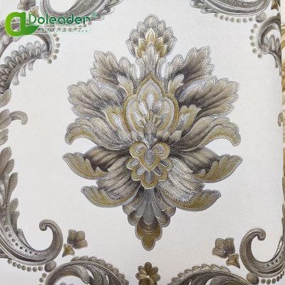 China Doleader Modern Room Decoration Wallpaper PVC 106cm Interior Elegant Stocklot for sale