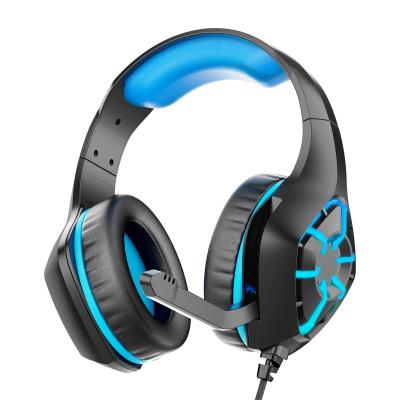 China Amazon Product Headband Big Over Ear GS-1000 Gaming Headphones Gaming Headset With LED Lights Wired Earphone For Computer Games for sale