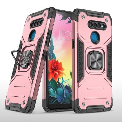 China Newest Back Hybrid Handset Case Luxury Mobile Accessories Cover Kickstand Cell Phone Case For LG K50S for sale