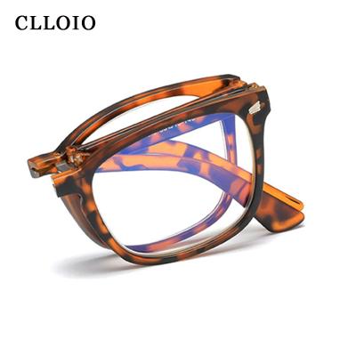 China Anti Prescription Retractable Optical Eyeglasses Computer Blue Lightweight Folding Reading Glasses Man Woman for sale