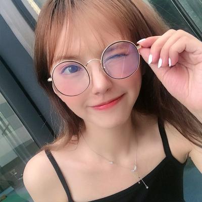 China Retro Reading Glass Frame Around Shape Reading Glass Optical Frame for sale