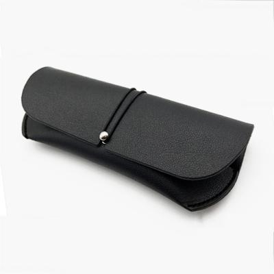 China Custom Logo Soft Eyeglass Case Vintage Leather Eyewear Bag Leather Sunglasses Case for sale