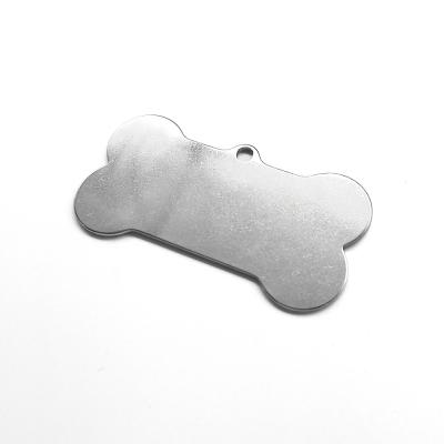 China Decoration Stainless Steel Metal Tag Bone Shape Blank Pet Tag As Key Chain Keychain for sale