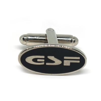 China Low MOQ Anniversary Customized Cuff Link Gfs Hard Enamel Cufflink Unique Logo Design Custom Mens Cufflinks for sale