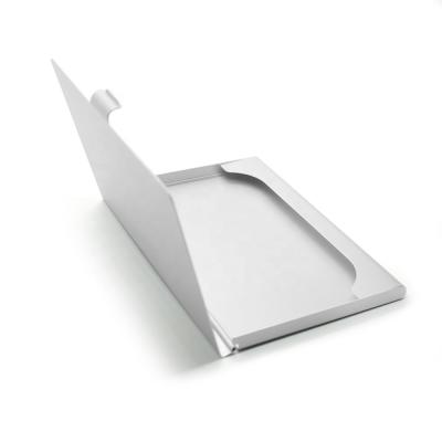 China Stylish Aluminum Card Holder with Customer Logo Great Business Gift Name Card Case for sale