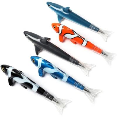 China Promotional Fish Pen Gift Creative Ballpoint Pens Clownfish Shark Pen Set for sale