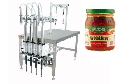 China Salsa/máquina de embotellado de cristal semiautomática líquida de la máquina de rellenar 20-150bpm en venta