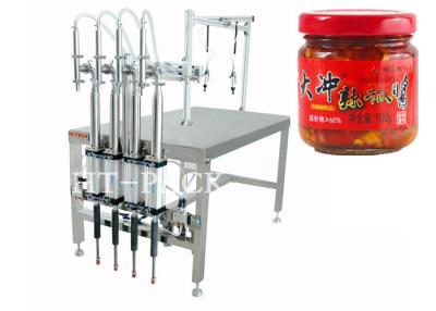 China Pharmaceutical Glass Bottle Semi-Automatic Filling Machine With 14/16 Nozzle for sale