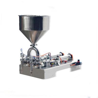 China Multipurpose Two Nozzles Automated Filling Machine For Bag Cup Bottle Liquid Gel Cream for sale