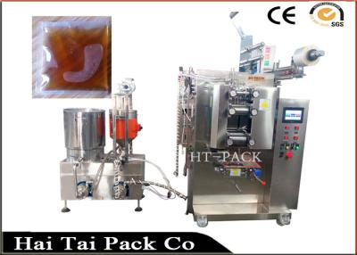 China Sauce / Edible Oil Automatic Filling And Packing Machine With Plc Control for sale