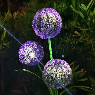 China 2V Outdoor Waterproof Led Solar Garden Courtyard Parks Artificial Dandelion Flower Garden Flower Lights for sale