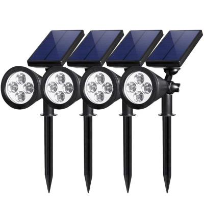 China Wholesale Outdoor Garden Waterproof Solar Spotlight 4 LED Solar Led Spot Lawn Light for sale