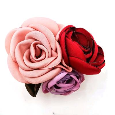 China Handmade flowers for hair accessories Manufacturerexquisiteand fashionableOrganza handmade flowersDIY hair accessories flower for sale