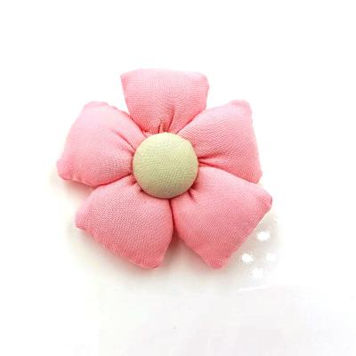 China Handmade flowers for hair accessories Fabric flowers wholesale handmade flowersHair accessories for girls Cotton cloth for sale