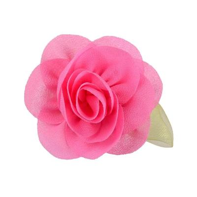 China Small fabric flowers Hot-selling handmade chiffon fabric art Rosebud flower DIY children's headwear Hair accessories shoes and hats for sale