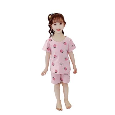 China Summer Korean Children's Clothing Korean Girls Short Sleeve Two Pieces Large Children's Clothing Set for sale