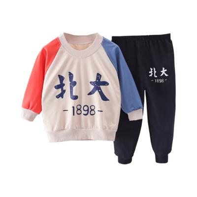 China Spring Autumn Children Clothing Set New Fashion Baby Boy Smart Casual Shirt Clothes Sports Suit Kids Boys Outfits for sale