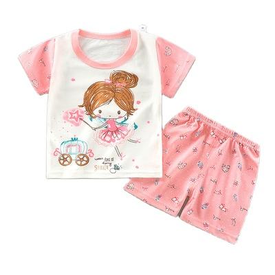 China Kids Casual Cotton Set Wholesale And Retail Short Sleeve Shorts Baby Summer Two Sets for sale