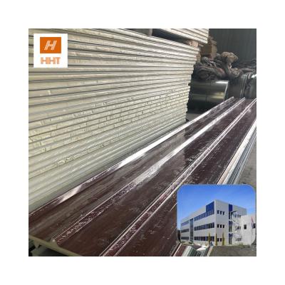 China 1150MM/960MM/950MM china hot sale PU sandwich panel for cold room PU insulated polyurethane sandwich panel for sale