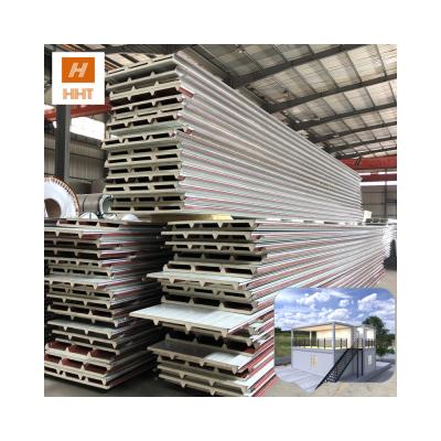 China 1150MM/960MM/950MM Aluminum Foil Styrofoam Panel Fireproof Metal RAL Color PU Sandwich 40-Warehouse 50-200mm Roof Panels for sale