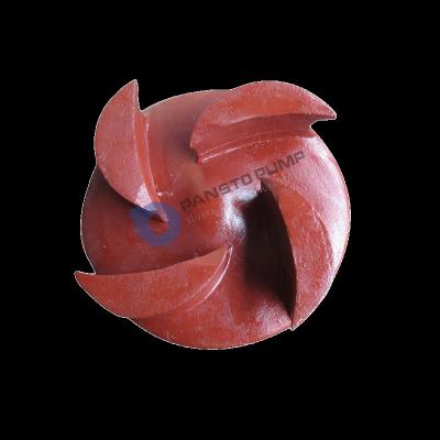 China Serviceable High Concentration Wear-resistant polyurethane centrifugal slurry pump impeller for sale