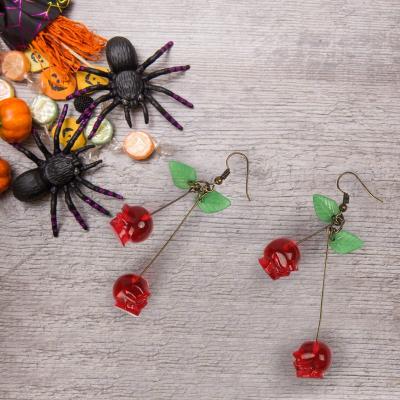 China ZKBKJSPZJB Skull &Huggie & Nickel Free Lead Free Halloween & Original &Nickel Free Earrings &Nickel Funky Spooky Trendy Jewelry for sale