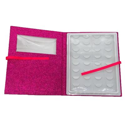 China Recycled Materials Eyelash Book Paper 16 Pairs Lash Book Empty Eyelashes Paper Bulk Custom Lashes Packaging for sale