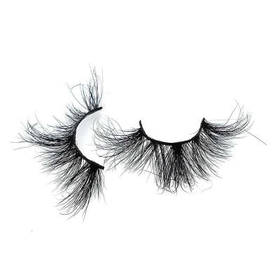 China 25-30 Times Siberian Mink Lashes Wholesale Price Group Fake Lashes Mink Lashes Strip 25mm Eyelashes for sale