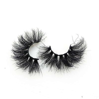 China 25-30 times eyelashes 25mm mink 3d eyelash with magnetic box mink lashes with custom packaging lashes3d 25mm wholesale seller for sale