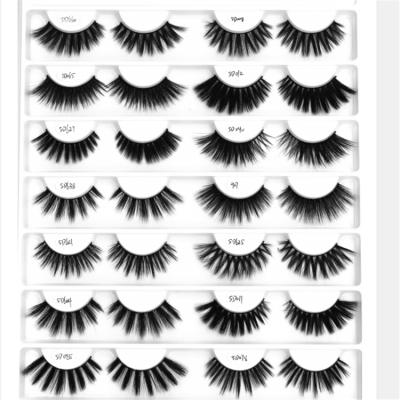 China 25-30 times 2021 hot selling thick makeup lashes long mink eyelashes vegan mink hair faux mink eyelashes false eyelash for sale