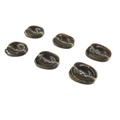 China Others Wholesale Polish Sewing Buttons Irregular Shape 2 Hole Buttons Resin Buttons For Clothes for sale