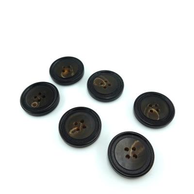 China Wholesale Round Resin Matte Figured Buttons Washable 4 Hole Buttons Sewing Resin Buttons For Clothes for sale