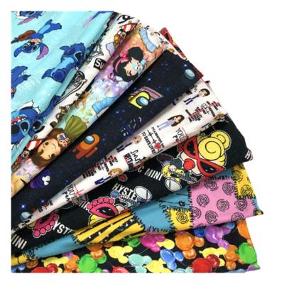 China Cartoon Printing Shrink-Resistant Cotton Digital Printing Fabric Maker Printer Custom Print Cotton Woven Fabric for sale