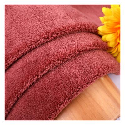 China Hot Sale Anti-Static 100% Polyester Super Soft Knitted Microfiber Coral Fleece Fabric For Baby Blanket for sale